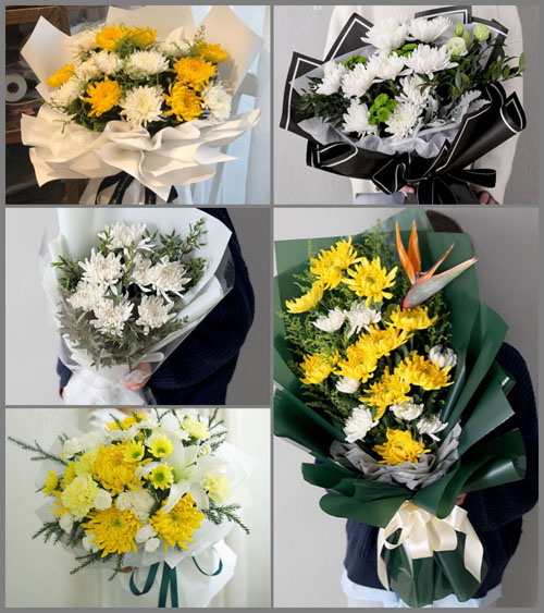 河南南阳卧龙区武侯街道毛庄村白事花束代送